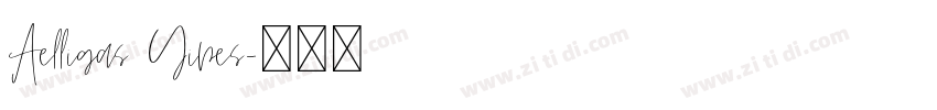 Aelligas Yipes字体转换